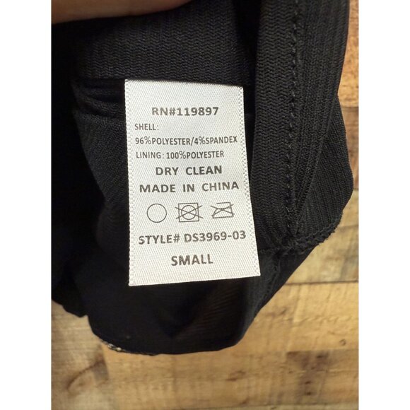 Nordstrom Sparkly Black & Gold Dress Small - Picture 8 of 11